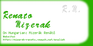 renato mizerak business card